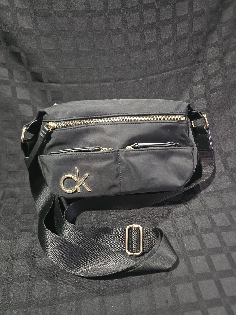 Black Crossbody Bag with Gold Hardware - Calvin Klein